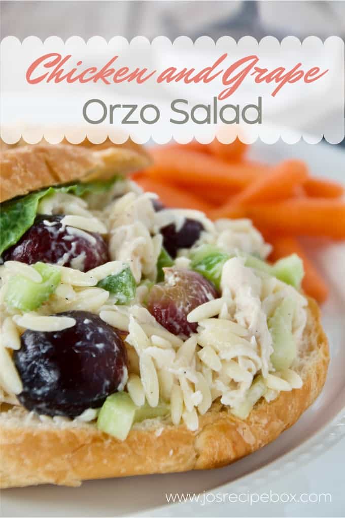 Chicken and Grape Orzo Salad