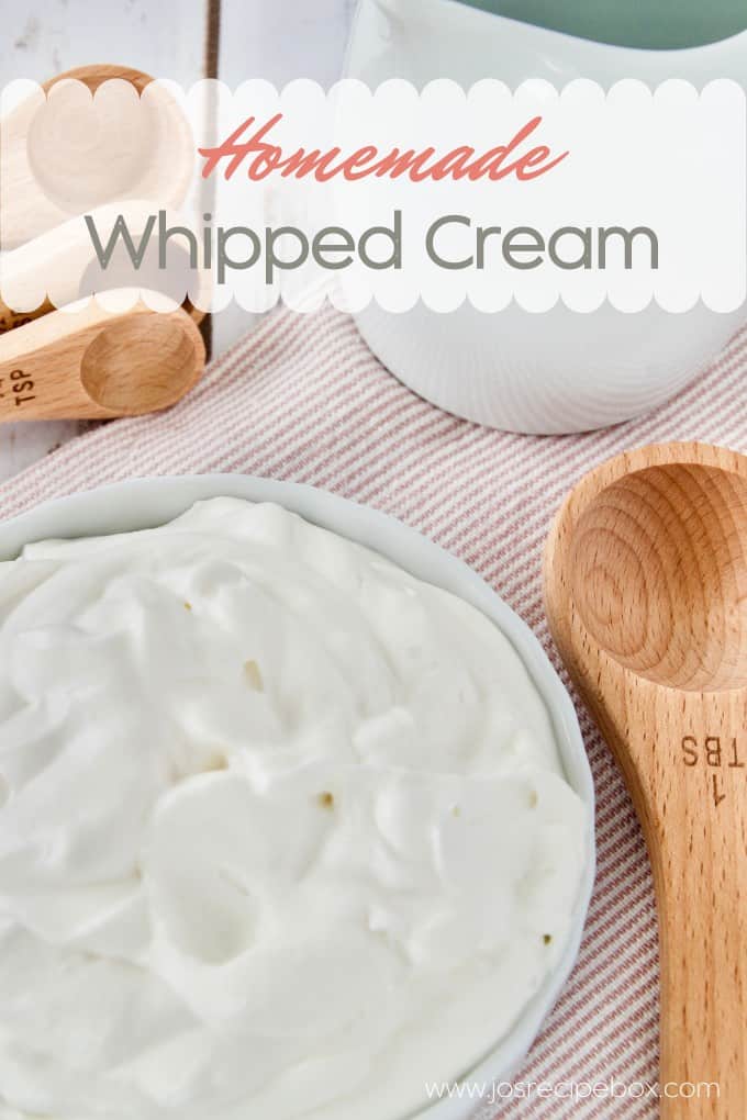 Homemade Whipped Cream