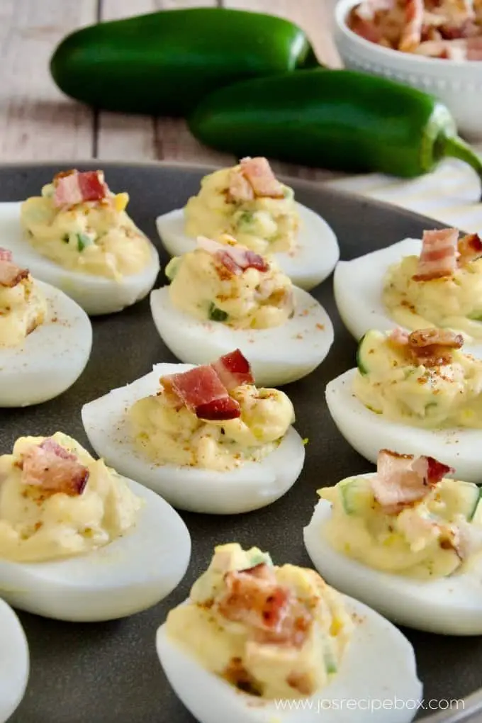 Bacon Jalapeño Deviled Eggs