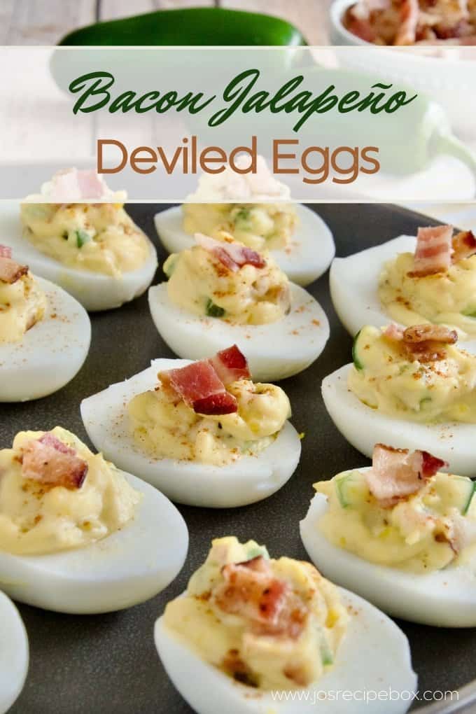 Bacon Jalapeño Deviled Eggs | Jo's Recipe Box