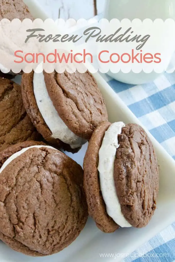 Frozen Pudding Sandwich Cookies