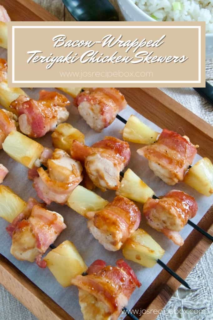 Bacon-Wrapped Teriyaki Chicken Skewers