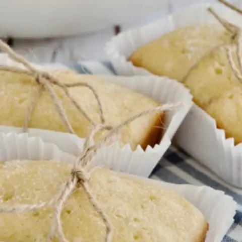 Citrus Ginger Drizzle Cakes