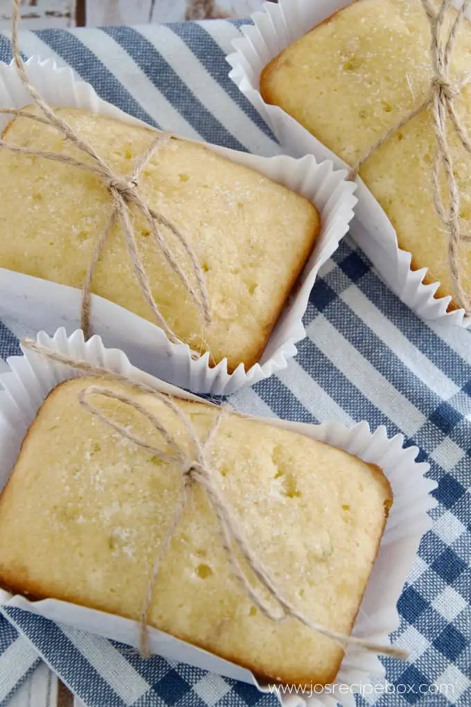 Citrus Ginger Drizzle Cakes