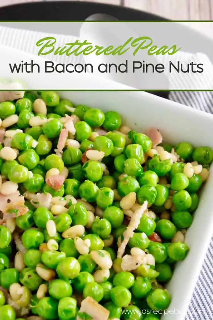 Buttered Peas with Bacon and Pine Nuts