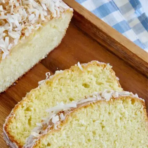 Glazed Coconut Pound Cake