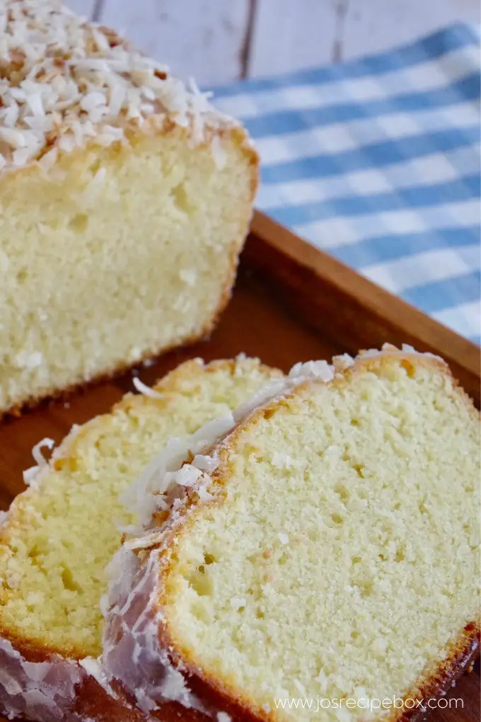 Glazed Coconut Pound Cake