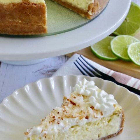 Lime Coconut Cheesecake