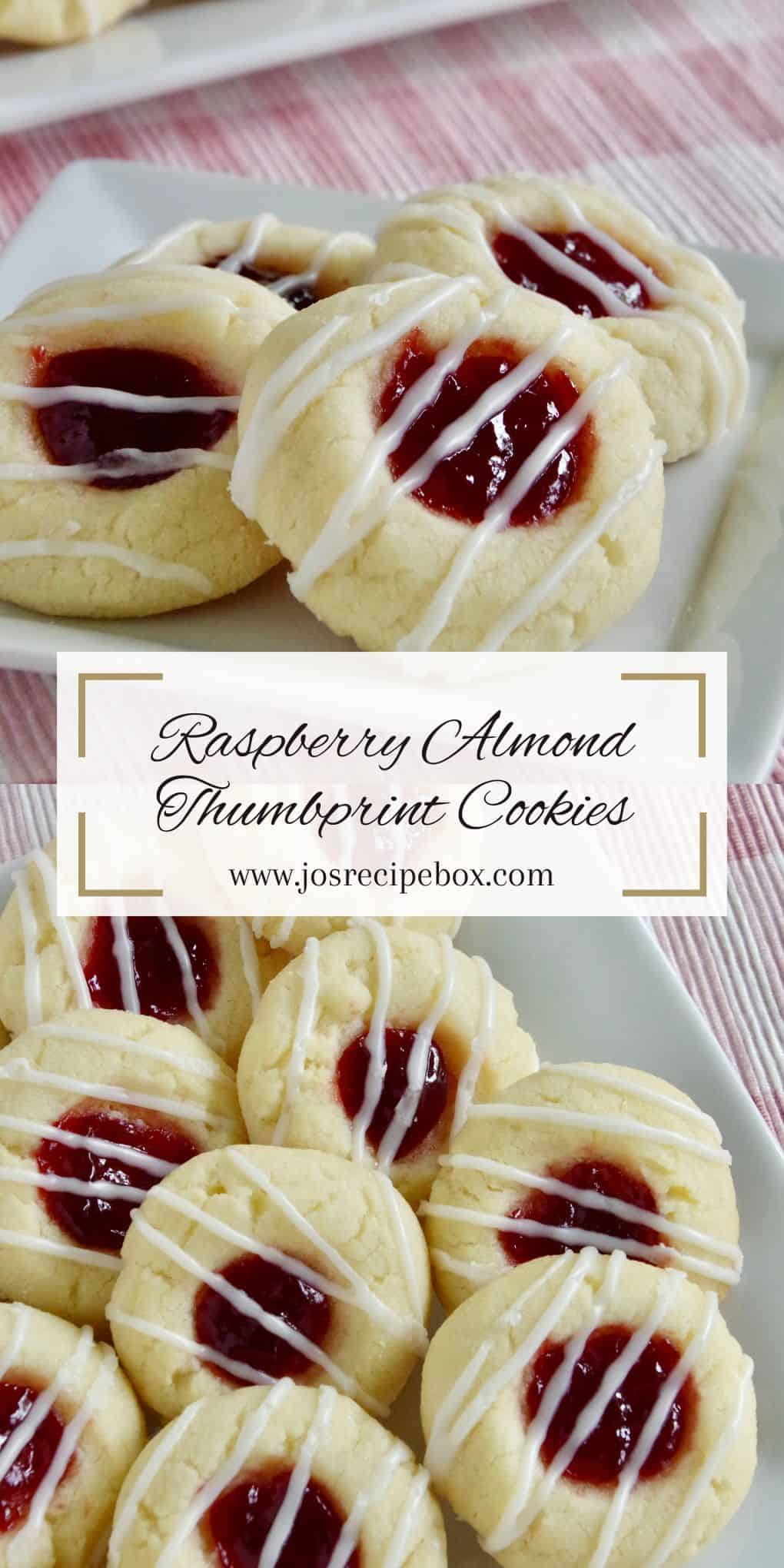 Raspberry Almond Thumbprint Cookies | Jo's Recipe Box