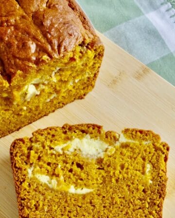 Cream Cheese Swirl Pumpkin Bread