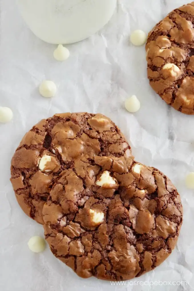 White Chocolate Chip Brownie Cookies