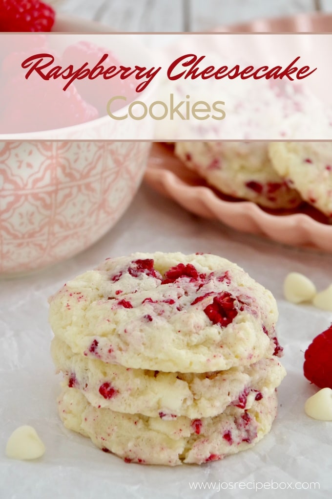 Raspberry Cheesecake Cookies