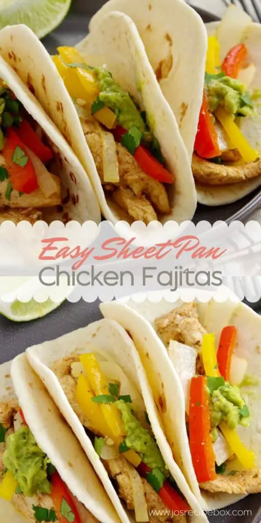 Easy Sheet Pan Chicken Fajitas