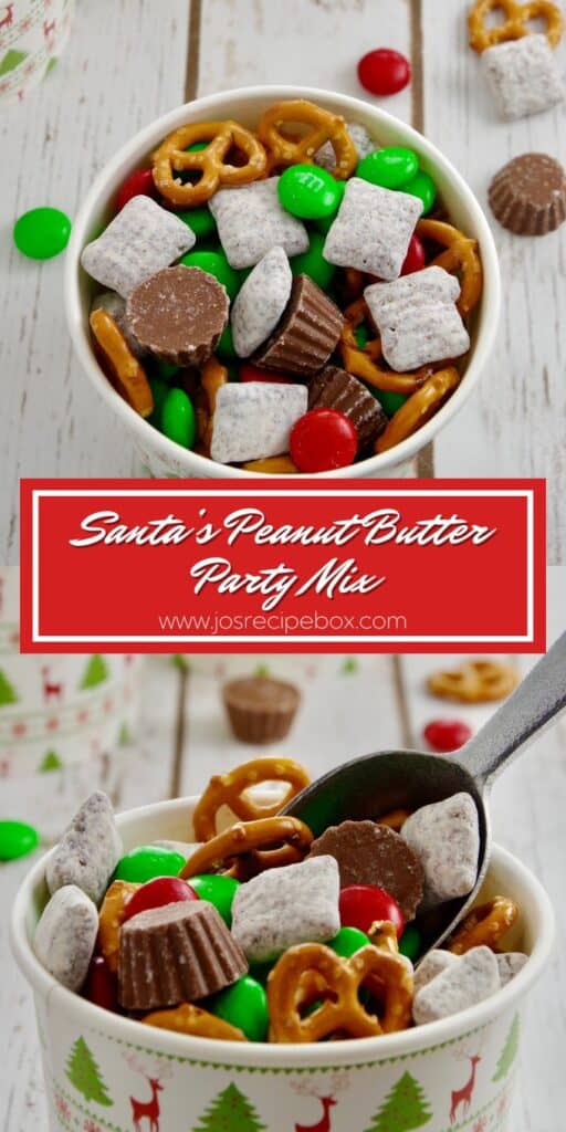 Santa’s Peanut Butter Party Mix