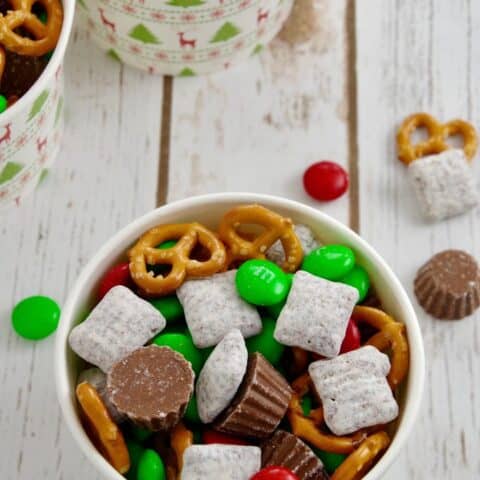 Santa’s Peanut Butter Party Mix