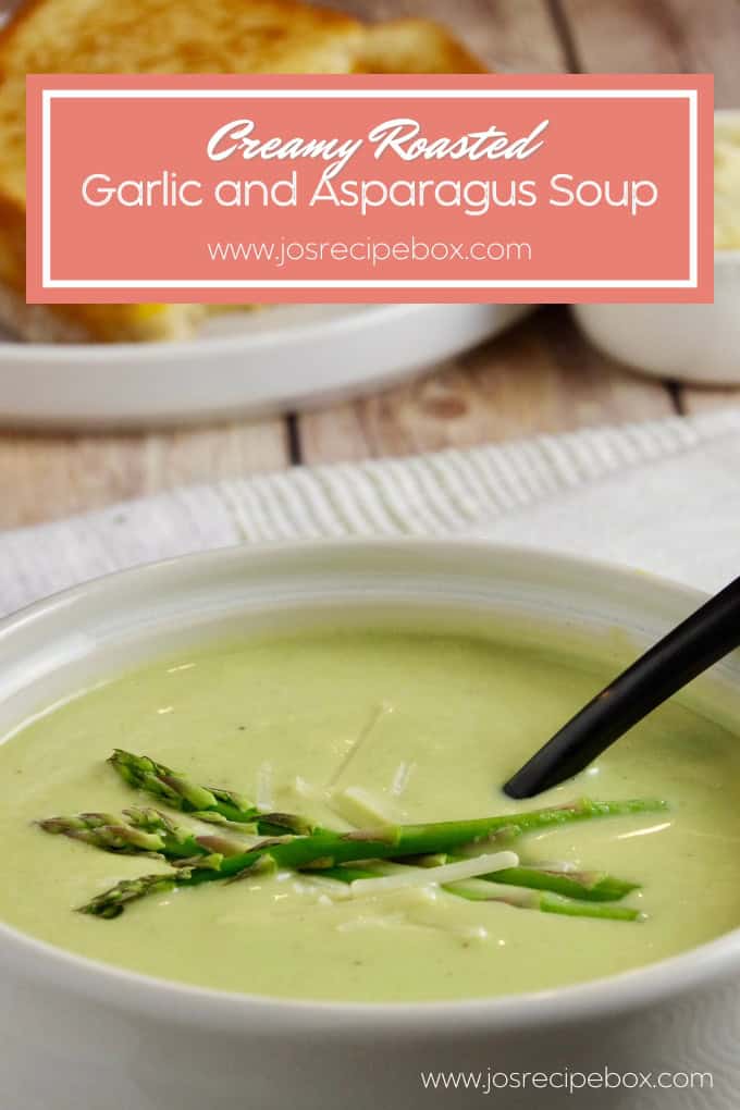 Creamy Roasted Garlic and Asparagus Soup