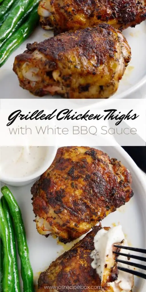 Grilled Chicken Thighs with White BBQ Sauce