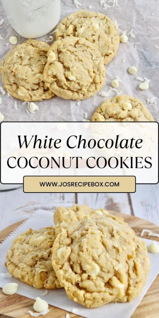 White Chocolate Coconut Cookies