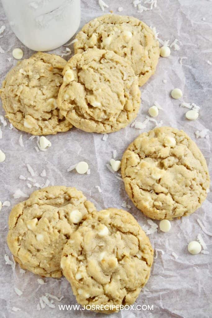 White Chocolate Coconut Cookies