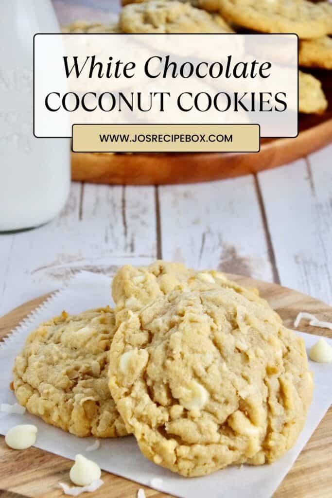 White Chocolate Coconut Cookies