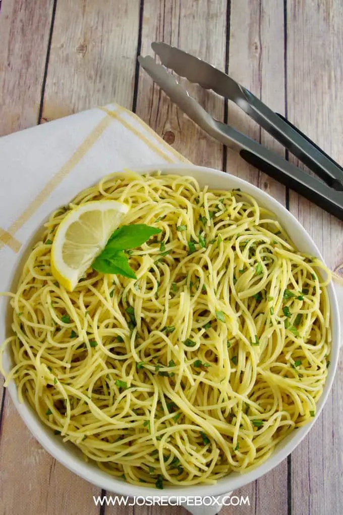 Angel Hair Pasta with Lemon & Basil