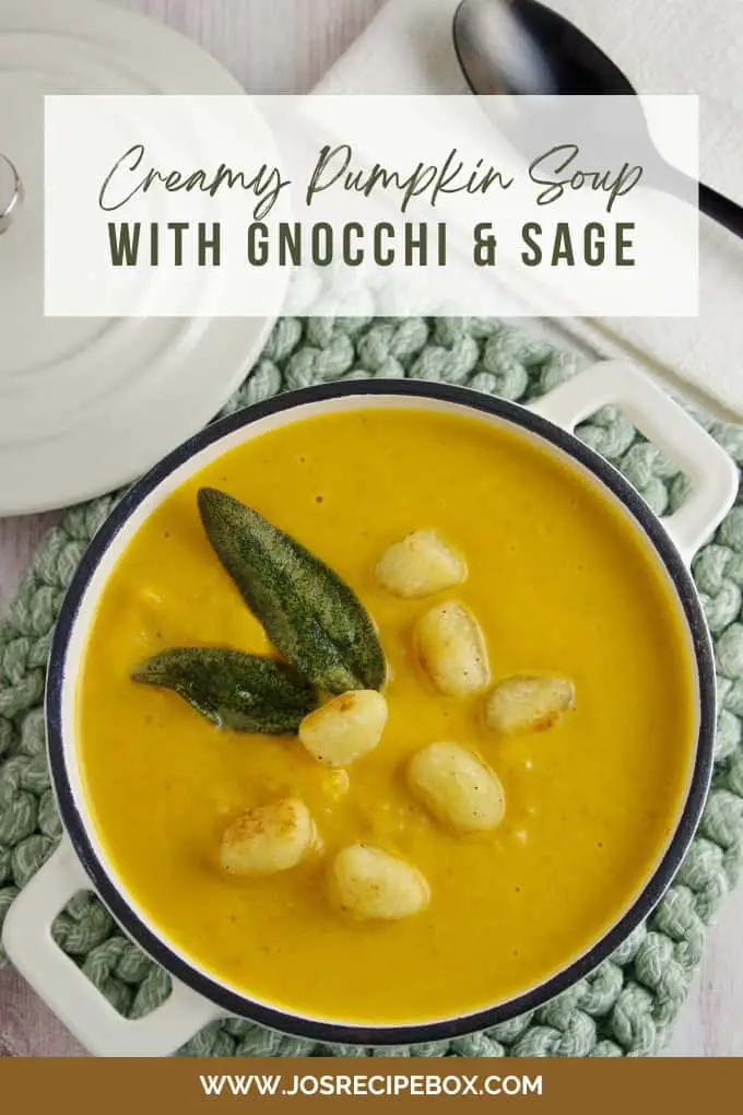 Creamy Pumpkin Soup with Gnocchi & Sage