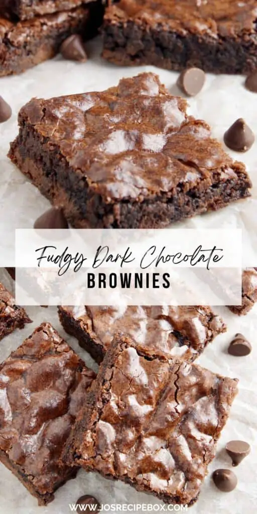 Fudgy Dark Chocolate Brownies