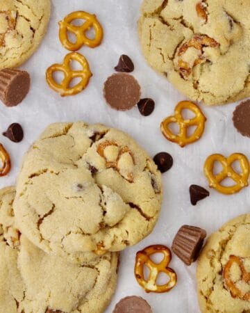Peanut Butter Pretzel Cookies