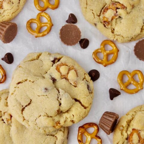 Peanut Butter Pretzel Cookies