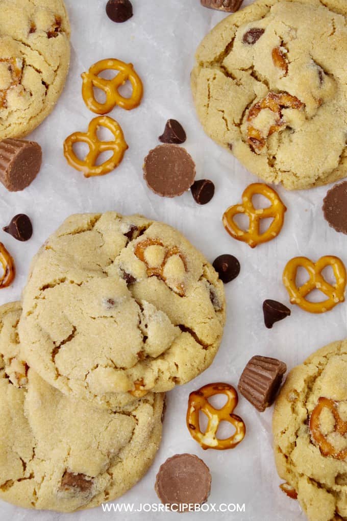 Peanut Butter Pretzel Cookies