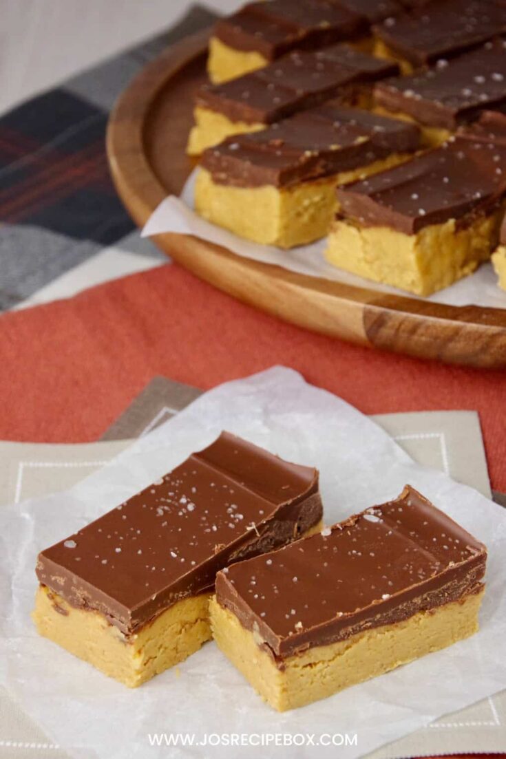 No-Bake Peanut Butter Buckeye Bars