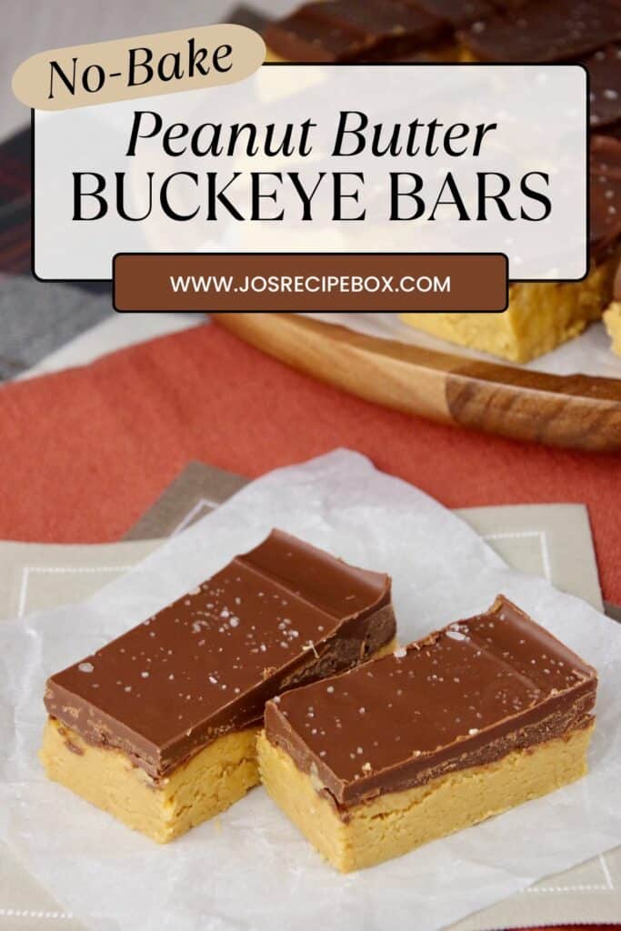 No-Bake Peanut Butter Buckeye Bars