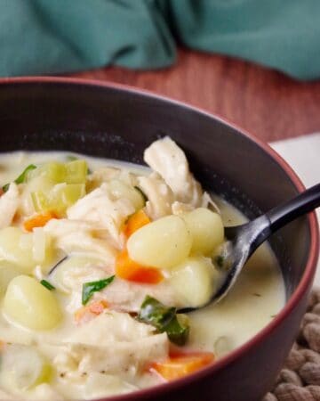 Creamy Italian Chicken & Gnocchi Soup