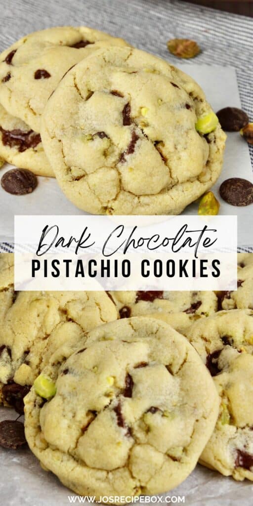 Dark Chocolate Pistachio Cookies