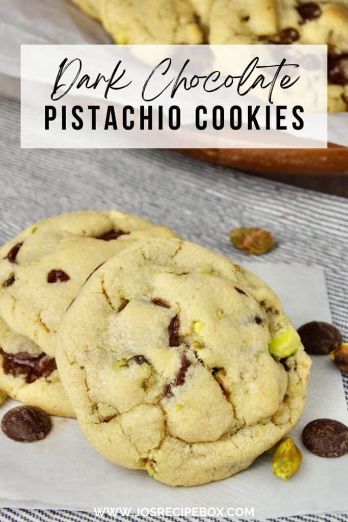 Dark Chocolate Pistachio Cookies
