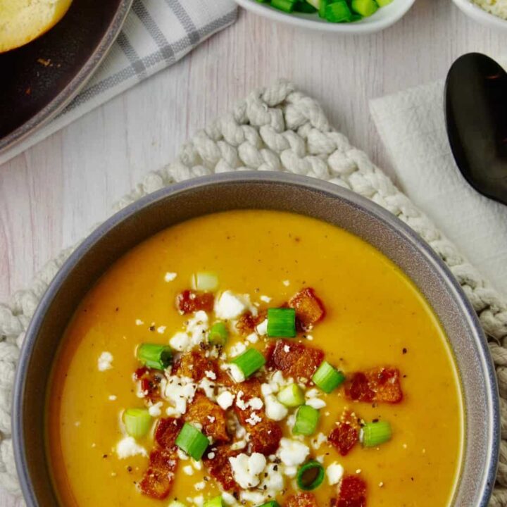 Baked Sweet Potato Soup